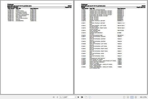Enhance your farming efficiency with the CHALLENGER PLANTER 9523VER 24R HZ FF PP Spare Parts Catalogue Manual. This comprehensive PDF file provides detailed information on all essential spare parts, ensuring you have the right components at your fingertips for optimal maintenance and repair. With clear illustrations and part numbers, this