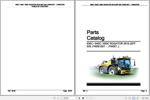 Enhance your maintenance and repair efficiency with the CHALLENGER ROGATOR 635C, 645C, 655C Spare Parts Catalogue Manual (AG644458). This comprehensive PDF file provides detailed diagrams and part numbers, ensuring you can easily identify and order the necessary components for your equipment. With this manual at your fingertips, you can minimize downtime and keep your machinery