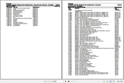 Enhance your maintenance and repair capabilities with the CHALLENGER TERRAGATOR TG7300B and TG8300B Chassis Spare Parts Catalogue Manual (568645D1). This comprehensive PDF file serves as an essential resource, providing detailed diagrams and part numbers to ensure you can easily identify and order the necessary components for your machinery. Streamline your operations and minimize downtime with this user-friendly manual, designed to support the longevity and performance of your Terragator chassis. Invest in