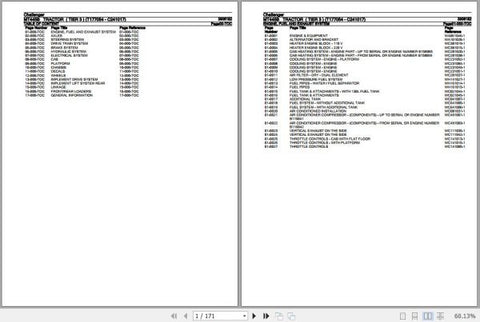Enhance your maintenance and repair capabilities with the CHALLENGER TRACTOR MT445B SPARE PARTS CATALOGUE MANUAL (3906182) in PDF format. This comprehensive manual provides detailed diagrams and part numbers, ensuring you can easily