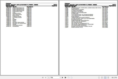 Enhance your maintenance and repair efficiency with the CHALLENGER TRACTOR MT515E SPARE PARTS CATALOGUE MANUAL (6246157) in PDF format. This comprehensive manual provides detailed diagrams and part numbers, ensuring you can easily identify and order the right components for your tractor. Perfect for both professionals and DIY enthusiasts, this digital resource is designed to streamline your repair process, saving you time and money while keeping your equipment in peak condition. Don't let downtime slow you 