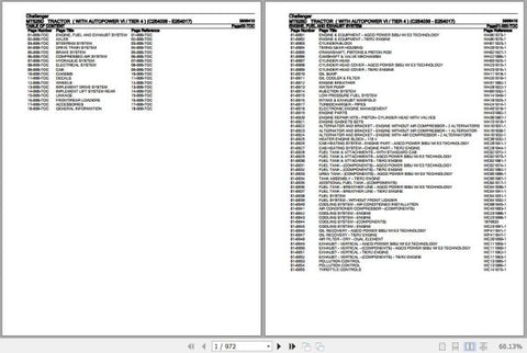 Enhance your maintenance and repair efficiency with the CHALLENGER TRACTOR MT525D SPARE PARTS CATALOGUE MANUAL (3906410) in PDF format. This comprehensive manual provides detailed diagrams and part numbers, ensuring you can easily identify and order the right components for your tractor. Perfect for both professionals and DIY enthusiasts, this digital resource is designed to streamline your repair process, saving you time and money while keeping your equipment in peak condition. Don't let downtime slow you 