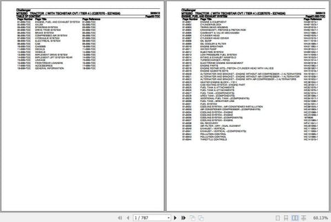 Enhance your maintenance and repair efficiency with the CHALLENGER TRACTOR MT525D SPARE PARTS CATALOGUE MANUAL (3906413) in PDF format. This comprehensive manual provides detailed diagrams and part numbers, ensuring you can easily identify and order the right components for your tractor. With this invaluable resource at your fingertips, you can minimize downtime and keep your equipment running smoothly, making it an essential addition for any Challenger MT525D owner.