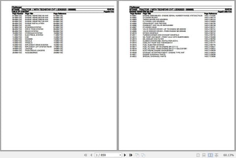 Enhance your maintenance and repair efficiency with the CHALLENGER TRACTOR MT545E Spare Parts Catalogue Manual (Part No. 6246164). This comprehensive PFG file provides detailed diagrams and part numbers, ensuring you can easily identify and order the exact components you need for your MT545E tractor. With this manual at your fingertips, you can minimize downtime and keep your equipment running smoothly, making it an essential resource for any operator or technician.