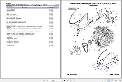 Enhance your maintenance and repair efficiency with the CHALLENGER TRACTOR MT555B MT565B Spare Parts Catalogue Manual (1637458). This comprehensive PDF file provides detailed diagrams and specifications for all essential components, ensuring you can easily identify and order the right parts for your tractor. With this manual
