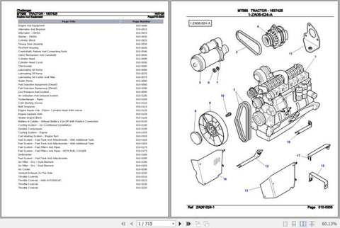 Enhance your maintenance and repair efficiency with the CHALLENGER TRACTOR MT565 Spare Parts Catalogue Manual (1637425) in PDF format. This comprehensive digital guide provides detailed diagrams, part numbers, and specifications, ensuring you have all the information needed to keep your tractor running smoothly. Perfect for mechanics and DIY enthusiasts alike, this manual is an essential resource for sourcing the right parts quickly and accurately, saving you time and money on repairs. Download your copy to