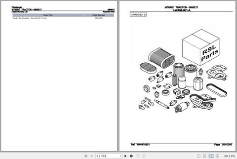 Enhance your maintenance and repair efficiency with the CHALLENGER TRACTOR MT655C SPARE PARTS CATALOGUE MANUAL (3906217) in PDF format. This comprehensive manual provides detailed diagrams and part numbers, ensuring you can easily identify and order the right components for your tractor. Perfect for both professionals