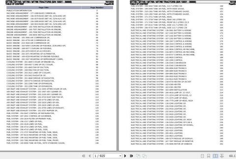 Enhance your maintenance and repair efficiency with the CHALLENGER TRACTOR MT735, MT745, MT755, MT765 SPARE PARTS CATALOGUE MANUAL (79019526) in PDF format. This comprehensive manual provides detailed diagrams and part numbers