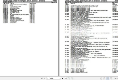 Enhance the performance and longevity of your CHALLENGER TRACTOR MT745D, MT755D, and MT765D with our comprehensive Spare Parts Catalogue Manual (558753D1). This PDF file is an essential resource for identifying and sourcing the right components for your tractor, ensuring optimal functionality and efficiency. With detailed diagrams and part numbers, you can easily navigate through the necessary repairs and maintenance, saving you time and money while keeping your equipment in peak condition. Don't compromise