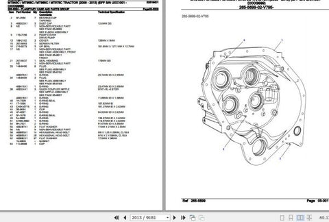 Discover the ultimate resource for maintaining your CHALLENGER TRACTOR MT945C, MT955C, MT965C, and MT975C with the comprehensive Spare Parts Catalog Manual