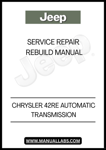 REVITALIZE YOUR CHRYSLER JEEP'S PERFORMANCE WITH THE COMPREHENSIVE 42RE AUTOMATIC TRANSMISSION SERVICE REPAIR REBUILD MANUAL. THIS ESSENTIAL GUIDE IS DESIGNED FOR BOTH SEASONED MECHANICS AND DIY ENTHUSIASTS, PROVIDING STEP-BY-STEP INSTRUCTIONS TO EFFECTIVELY SERVICE AND REBUILD YOUR TRANSMISSION. WITH DETAILED DIAGRAMS AND CLEAR EXPLANATIONS, YOU'LL GAIN THE CONFIDENCE TO TACKLE REPAIRS WITH EASE.