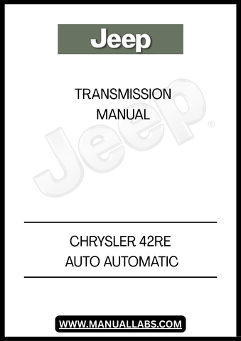 UPGRADE YOUR VEHICLE'S PERFORMANCE WITH THE CHRYSLER JEEP 42RE AUTOMATIC TRANSMISSION MANUAL. DESIGNED SPECIFICALLY FOR CHRYSLER JEEP MODELS, THIS TRANSMISSION OFFERS SEAMLESS SHIFTING AND ENHANCED DURABILITY, ENSURING A SMOOTH DRIVING EXPERIENCE ON AND OFF THE ROAD.