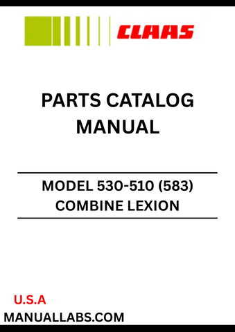 Discover the essential CLAAS Combine Lexion 530-510 Parts Catalogue Manual, specifically designed for serial numbers 58300011 to 58399999. This comprehensive guide is your go-to resource for identifying and sourcing the right parts for your combine harvester, ensuring optimal performance and longevity.