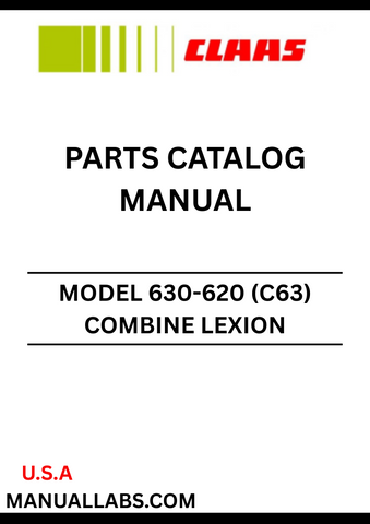 Discover the ultimate resource for maintaining your CLAAS Combine Lexion 630-620 with our comprehensive Parts Catalogue Manual. Designed specifically for serial numbers C6300011 to C6399999, this manual provides detailed diagrams and part numbers, ensuring you can easily identify and order the components you need for optimal performance.