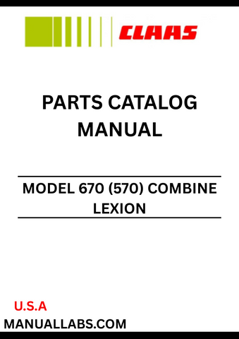 Discover the essential CLAAS Combine Lexion 670 (570) Parts Catalogue Manual, specifically designed for serial numbers 57000011 to 57009999. This comprehensive guide provides detailed information on all parts and components, ensuring you have the right resources at your fingertips for maintenance and repairs.