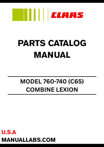 Discover the essential CLAAS Combine Lexion 760-740 Parts Catalogue Manual, specifically designed for serial numbers C6500011 to C6599999. This comprehensive guide provides detailed information on all parts and components, ensuring you have the right resources at your fingertips for maintenance and repairs.