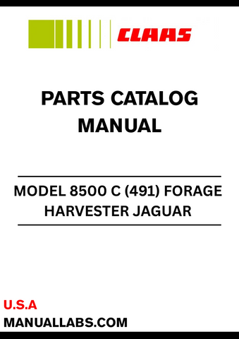 Discover the comprehensive CLAAS Forage Harvester Jaguar 8500 C Parts Catalogue Manual, specifically designed for serial numbers 49103822 to 49199999. This essential resource provides detailed diagrams and part numbers, ensuring you can easily identify and order the components you need to keep your harvester running smoothly.