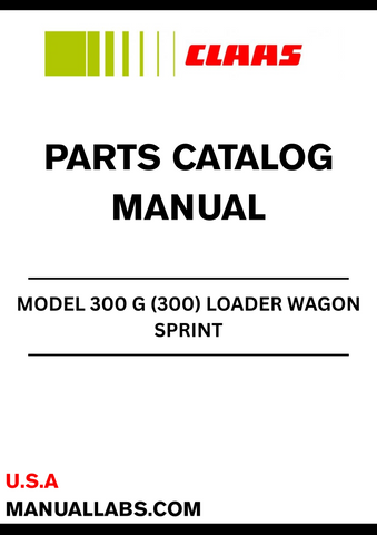Enhance your CLAAS Loader Wagon Sprint 300 G with our comprehensive Parts Catalogue Manual, specifically designed for serial numbers 30001001 to 30099999. This manual is an essential resource for anyone looking to maintain or repair their loader wagon, ensuring you have access to the correct parts and specifications.