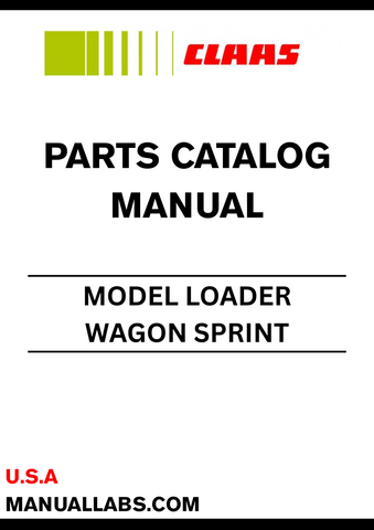 Discover the essential CLAAS Loader Wagon Sprint Parts Catalogue Manual, specifically designed for serial number E0590. This comprehensive manual serves as a vital resource for operators and technicians, providing detailed information on parts and components to ensure optimal performance and maintenance of your loader wagon.