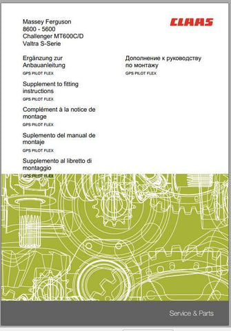 Enhance your farming efficiency with the CLAAS MASSEY FERGUSON 8600, 7600, 6600, and 5600 Fitting Instruction Manual. This comprehensive PDF file provides detailed guidance on the installation and maintenance of your machinery, ensuring optimal performance and longevity