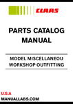 Discover the essential CLAAS Miscellaneous Workshop Outfitting Parts Catalogue Manual, specifically designed for models with serial number E0251. This comprehensive manual serves as a vital resource for technicians and DIY enthusiasts alike, providing detailed information on parts and outfitting options to keep your equipment running smoothly.