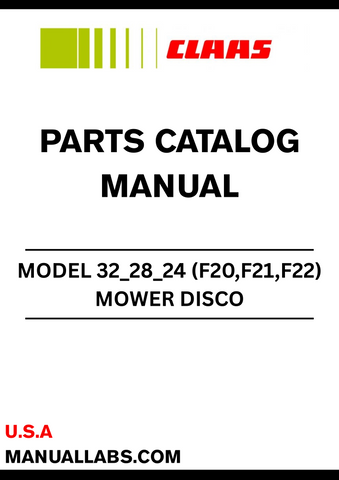 Enhance your CLAAS MOWER DISCO 32_28_24 performance with the comprehensive Parts Catalogue Manual, specifically designed for serial numbers F2001001 to F2009999. This manual serves as an essential resource for identifying and sourcing the right parts, ensuring your mower operates at peak efficiency.