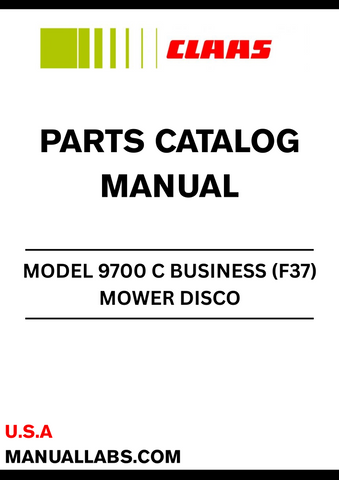 Discover the essential CLAAS MOWER DISCO 9700 C BUSINESS Parts Catalogue Manual, specifically designed for serial numbers F3701001 to F3709999. This comprehensive guide provides detailed information on all parts, ensuring you have the right components for maintenance and repairs.