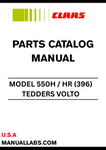 Discover the essential CLAAS TEDDERS VOLTO 550H / HR (396) Parts Catalogue Manual, specifically designed for serial numbers 39601001 to 39699999. This comprehensive manual is your go-to resource for understanding the intricate components of your tedder, ensuring optimal performance and longevity.