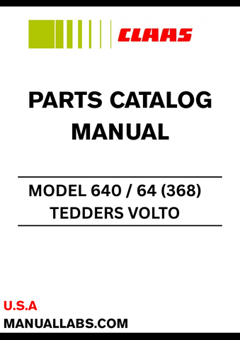  Enhance your CLAAS Volto 640 / 64 (368) with our comprehensive Parts Catalogue Manual, specifically designed for serial numbers 36801001 to 36899999. This manual is an essential resource for anyone looking to maintain or repair their tedder, ensuring you have access to the right parts and specifications.