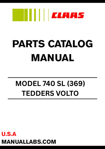 Discover the essential CLAAS TEDDERS VOLTO 740 SL Parts Catalogue Manual, specifically designed for serial numbers 36901001 to 36999999. This comprehensive manual is your go-to resource for understanding the intricate components of your tedder, ensuring you have the right parts at your fingertips for optimal performance.