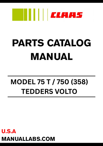 Enhance your CLAAS TEDDERS VOLTO 75 T / 750 with our comprehensive Parts Catalogue Manual, specifically designed for serial numbers 35802115 to 35899999. This manual is an essential resource for anyone looking to maintain or repair their equipment, ensuring you have access to the right parts and specifications.
