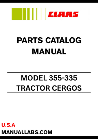 Discover the essential CLAAS Tractor Cergos 355-335 Parts Catalogue Manual, specifically designed for serial numbers CT1220001 to CT1229999. This comprehensive guide provides detailed information on all parts and components, ensuring you have the right resources at your fingertips for maintenance and repairs.