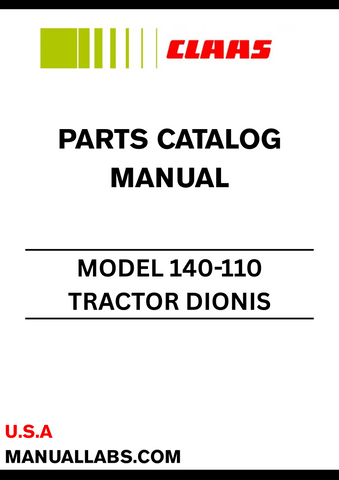 Discover the essential CLAAS Tractor Dionis 140-110 Parts Catalogue Manual, specifically designed for serial numbers CT75D3000 to CT75D5999. This comprehensive guide provides detailed information on all parts and components, ensuring you have the right resources at your fingertips for maintenance and repairs.