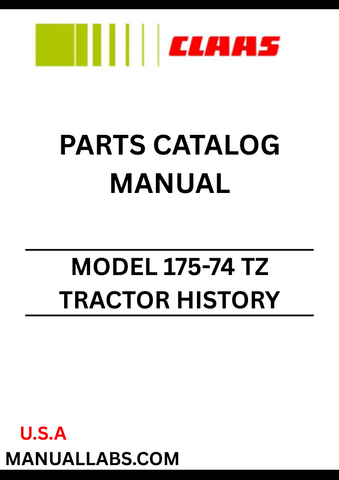 Discover the essential CLAAS Tractor History 175-74 TZ Parts Catalogue Manual, specifically designed for serial numbers CT52K0001 to CT52K0199. This comprehensive manual serves as a vital resource for anyone looking to maintain or repair their CLAAS tractor, ensuring you have access to the correct parts and specifications.