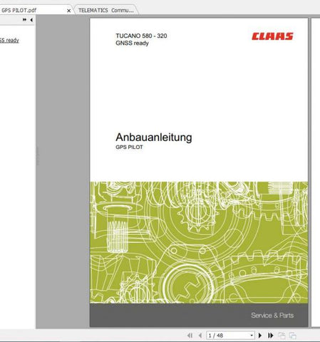 Enhance your CLAAS TUCANO experience with the comprehensive Fitting Instruction Manual for models 580-320 and 480-320. This PDF file is designed to provide you with clear, step-by-step guidance, ensuring that you can efficiently install and maintain your equipment with confidence.