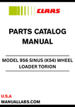 Discover the essential CLAAS Wheel Loader Torion 956 Sinus Parts Catalogue Manual, specifically designed for serial numbers K5400051 to K5499999. This comprehensive manual is your go-to resource for identifying and sourcing the right parts for your wheel loader, ensuring optimal performance and longevity.