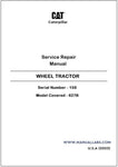 627B (CAT) WHEEL TRACTOR SERVICE REPAIR MANUAL 15S - PDF FILE DOWNLOAD