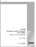 Case CX36B Compact Crawler Excavator Tier IV (NA) Parts Catalog Manual - PDF File Download