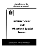 The Case IH 350 Utility Tractor Operator's Manual 1004494R3 - PDF File Download is designed for optimal performance. It offers comprehensive instructions for proper maintenance, operation and troubleshooting. This file is ideal for agricultural professionals or hobbyists familiar with the Case IH tractor models.