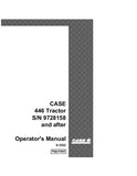 Case IH 446 Tractor Operator’s Manual 9-3532 - PDF File Download