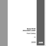 Case W14H Articulated Loader Parts Catalog Manual - PDF File Download