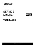 This Caterpillar V50D Forklift Service Repair Manual is an essential guide for owners and technicians to maintain, diagnose, and overhaul their machine. Comprehensive coverage of all operating, maintenance, and troubleshooting procedures, as well as electrical and hydraulic schematics, give technicians the knowledge needed to keep this forklift in top condition. Stay informed and get the most out of your machine with this complete service manual.