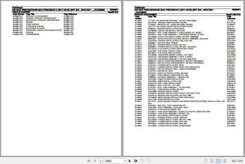 CHALLENGER APPLICATORS AIR MAX PRECISION AIR MAX PRECISION 2 SPARE PARTS CATALOGUE MANUAL 558893D1 - PDF FILE