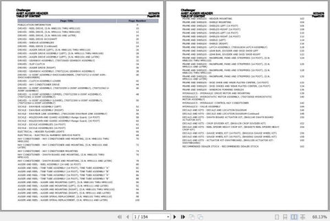CHALLENGER AUGER HEADER AHBT SPARE PARTS CATALOGUE MANUAL 00724379 - PDF FILE