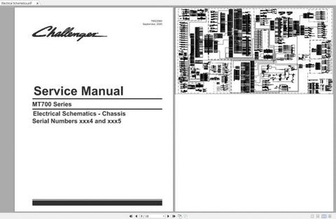 Discover the ultimate resource for your CHALLENGER NA TRACTOR with our comprehensive Schematic Manual, available in a convenient PDF format. This manual covers models MT735, MT745, MT755, MT765, MT745B, MT755B, and MT765B, providing you with detailed