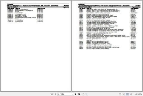 CHALLENGER TERRAGATOR AIR MAX PRECISION 1_2 SPARE PARTS CATALOGUE MANUAL 604050D1 - PDF FILE