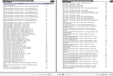 CHALLENGER TRACTOR MT735, MT745, MT755, MT765 SPARE PARTS CATALOGUE MANUAL 79023647 - PDF FILE
