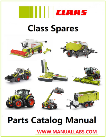 Claas 40 Combines cutterbar trailer CROP TIGER Spare Parts Catalog Manual - PDF File Download