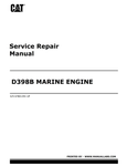 D398B CATERPILLAR MARINE ENGINE SERVICE REPAIR MANUAL 67B - PDF FILE DOWNLOAD
