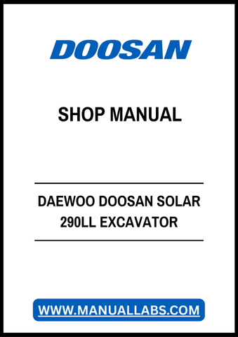 Unlock the full potential of your DAEWOO DOOSAN SOLAR 290LL Excavator Log Loader with our comprehensive PDF Shop Manual. This essential resource provides detailed schematics, maintenance tips, and troubleshooting guidance, ensuring your equipment operates at peak performance. With easy navigation and clear instructions, this manual is perfect for both seasoned professionals and DIY enthusiasts looking to enhance their knowledge and efficiency. Don't miss out on the opportunity to keep your excavator in top 